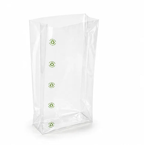 plastic zak met zijvouwen 30 micron