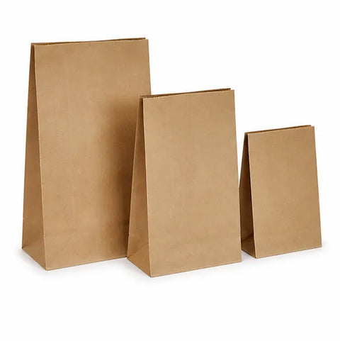blokbodemzak van gerecycled papier
