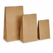 blokbodemzak van kraftpapier 50 gerecycled