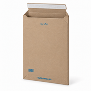 Versterkte kartonnen envelop Suprawell® – open, met zelfklevende sluitstrip